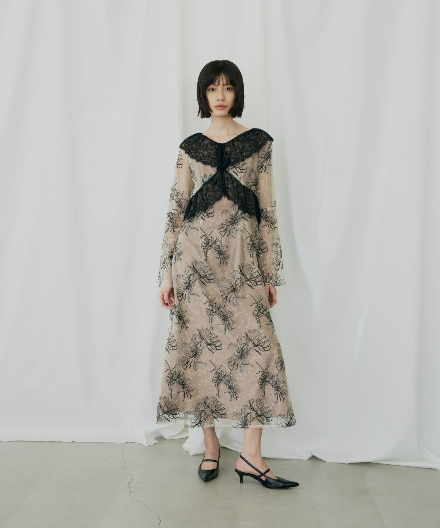 【完売品】ANDRESD lettering lace dress Sサイズ andresd lettering lace dress - メルカリ